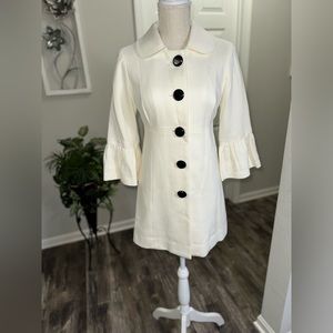 INC International Concepts Women’s Ivory Peacoat Jacket Coat Dress Size S